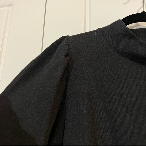 Madewell puff sleeve mockneck top - Picture 5 of 12